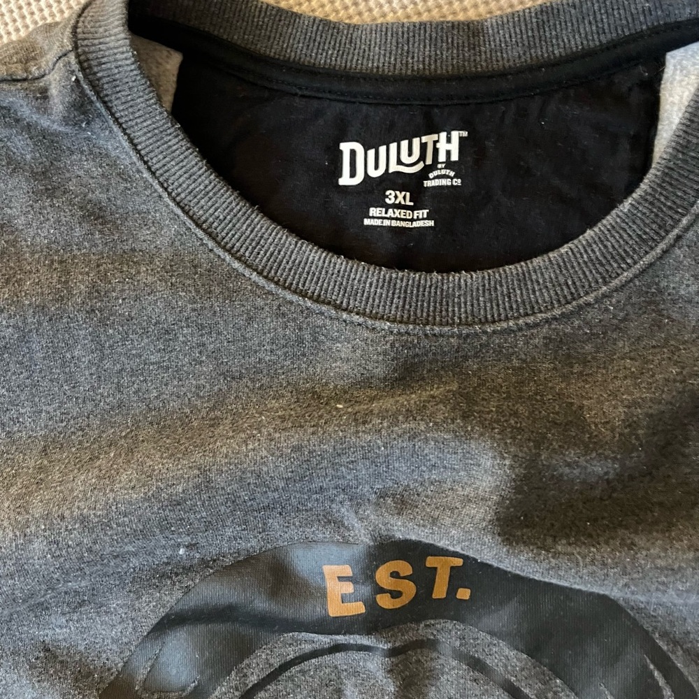 Duluth Trading Co. Men's Gray - Relaxed Fit Fleece Pullover - 3XL EUC